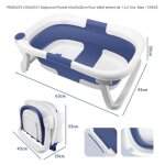 Baignoire pliante - quiienclee - pour bébé enfant de 1 à 2 ans - bleu Baignoire pliante - quiienclee - pour bébé enfant de 1 à 2 ans - bleu