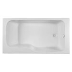 Baignoire rectangulaire bain - douche malice 160 x85 cm blanche jacob delafon e6d146r - 00