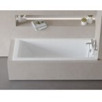 Baignoire rectangulaire encastrable bali blanc brillant 170x70