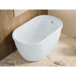 Baignoire sabot - 165 l - 120 x 75 x 65 cm - blanche - piccola Baignoire sabot - 165 l - 120 x 75 x 65 cm - blanche - piccola