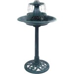 Bain pour oiseaux avec fontaine vidaxl - vert - fontaine sculpture / statut - electrique