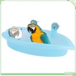 Bain oiseau mini pour perroquets avec miroir - accessoire cage oiseaux