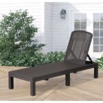 Bain de soleil - chaise longue - gris graphite