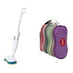 Balai electrique et 5 eponges nettoie tout + 1 gratuite - balai vapeur automatique - double t�te rotative ...