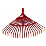 Balai � gazon et feuilles outifrance - 44 cm - fils plats - rouge