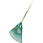 Balai  gazon xl 27 dents manche bois - leborgne