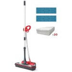 Balai vapeur sans fil multi - surfaces polti moppy red extra dust - 1500 w - rservoir 07 l - rouge