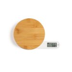 Balance de cuisine dynamo - livoo - dom466 - plateau bambou - sans pile ni chargement - max. 5 kg - 4 ...