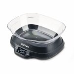 Balance de cuisine �lectronique - ginny - 5kg - �cran r�tro�clair� - bol inclus - fonction tare