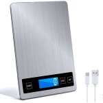 Balance de cuisine électronique mtevotx - 15 kg - écran lcd - acier inoxydable et verre trempé Balance de cuisine électronique mtevotx - 15 kg - écran lcd - acier inoxydable et verre trempé