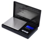Balance de poche de pr�cision - jasenx - 200g - lcd r�tro - �clair� - fonction tare - noir