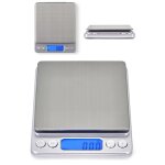 Balance de pr�cision plateau en acier inoxydable capacit� 500g pr�cision au centi�me de gramme pr�s ecran ...