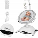 Balancelle b�b� �lectrique 360� lionelo bella - t�l�commande - l�ger - 12 m�lodies - 6 modes de balancement ...