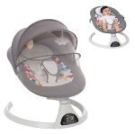 Balancelle bébé électrique 5 vitesses de balancement musique bluetooth transat bebe 3 en 1 Balancelle bébé électrique 5 vitesses de balancement musique bluetooth transat bebe 3 en 1