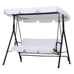 Balancelle de jardin outsunny m�tal 172x110x152cm blanc