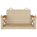 Balancelle - mothinessto - 13392x - r�sine tress�e - beige - 63x62x40 cm