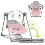 Balancelle et transat lectrique lionelo otto - pliage compact - sons nature - 5 vitesses - silencieux ...