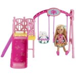 Balancoire de chelsea - barbie - mattel - tobogan et échelle - pour fille à partir de 3 ans Balancoire de chelsea - barbie - mattel - tobogan et échelle - pour fille à partir de 3 ans