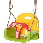 Balan�oire si�ge 3 en 1 - outsunny - �volutif enfant dossier barre t amovibles 9 - 36 mois hauteur ajustable ...