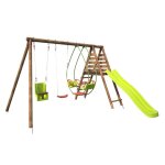 Balanoire - soulet - colza - en bois trait 3 agrs et toboggan
