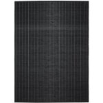 Tapis en bambou avec ganse noir 60x90