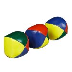 Relaxdays balle de jonglage en lot de 3 professionnels et amateurs enfants et adultes set pratique  ...