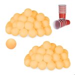 Balles de ping - pong lot de 96 accessoires en plastique sans inscriptions tennis de table 38 mm � orange ...