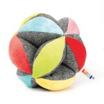 Balle de pr�hension - ludi - japprends � faire rouler lancer et attraper le ballon - en tissu doux lavable ...