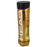 Balles de tennis - head - tour - jaune fluorescent - lot de 4 - synth�tique