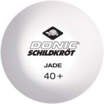 Balles de tennis de table - schildkrt - jade poly 40 + - blanc - 144 pcs.