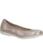 Ballerines - caprice - ballerinas - cuir - femme - argent