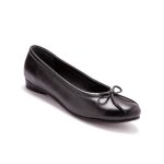 Ballerines cuir grande largeur - pediconfort� - noir - femme