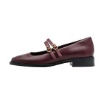 Ballerine cuir tamaris - merlot