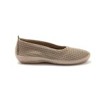 Ballerines femme p�diconfort - maille extensible - beige