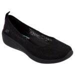 Ballerine femme - skechers arya - airy days noire - textile - semelle en caoutchouc souple et lgre