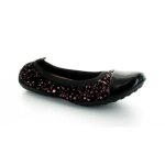 Ballerines - geox - j piuma bal b - noires - fille - cuir