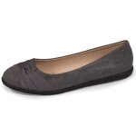Isotoner ballerines effet drap gris femme