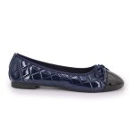 Ballerines - manoukian - danae - bleu fonc - femme - taille 37 - 42