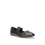 Ballerines - non spécifié - simili cuir - noir - femme - talon de 1 cm Ballerines - non spécifié - simili cuir - noir - femme - talon de 1 cm