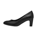 Ballerine � talon cuir tamaris - noir