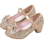 Ballerines  talon enfant filles - princesse or - dguisement soire crmonie mariage