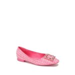 Ballerines en tweed avec bride bijou orne de strass. pour femme - ballerines - la modeuse