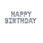 Ballons anniversaire argent - skylantern - classique - el�gance - chic