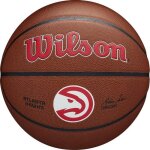 Ballon de basket - wilson - atlanta hawks - taille 7 - couleur marron - alliance nba