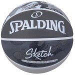 Ballon de basket - spalding - sketch jump ball 84382z - noir - unisexe - adulte