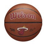 Ballon de basketball - wilson - team alliance - miami heat - cuir composite - ext�rieur