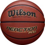 Ballon de basketball - wilson - reaction pro - cuir composite - utilisation intrieure et extrieure