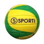 Ballon de beach volley sporti sporti france - jaune / vert - taille 5