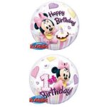 Ballon bulle 55 cm minnie 1st