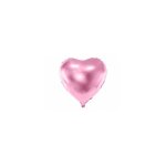 Ballon coeur rose brillant